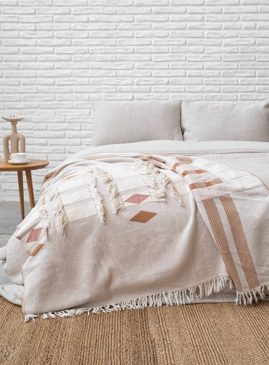 Breathable Cotton Mesh Throw – Oeko - Tex Certified – Thoughtful Gift from The Gift Shop UAE