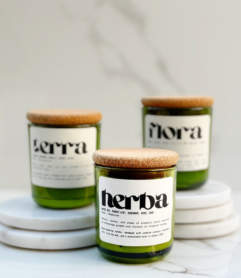 Mood Boosting Botanical Candle - The Gift Shop