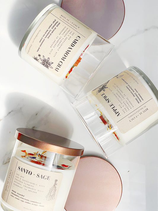 Scented Candle - Cardamom Chai (Clean Curing Candles) - The Gift Shop