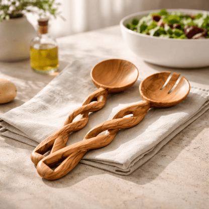 Carved Olive Wood Servers
