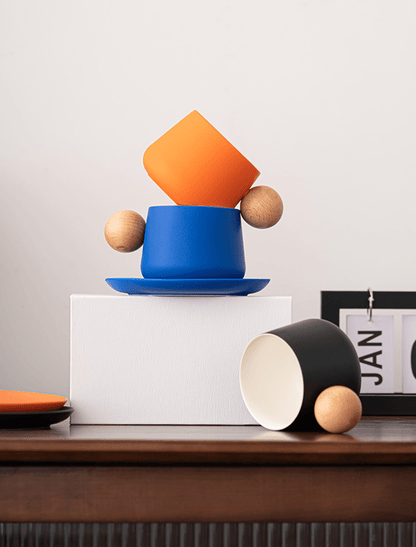Ceramic Mug & Saucer Set