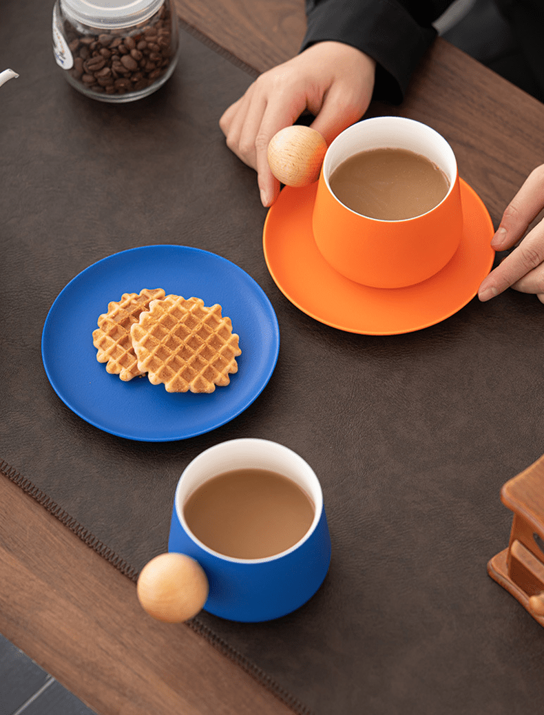 Ceramic Mug & Saucer Set