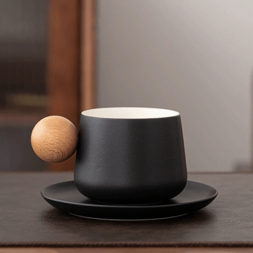 Ceramic Mug & Saucer Set