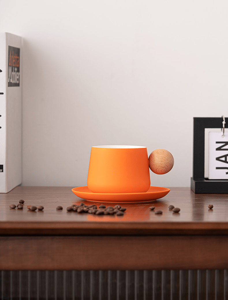 Ceramic Mug & Saucer Set