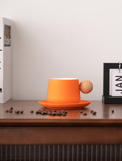 Ceramic Mug & Saucer Set