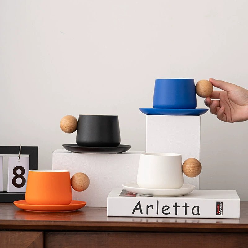 Ceramic Mug & Saucer Set