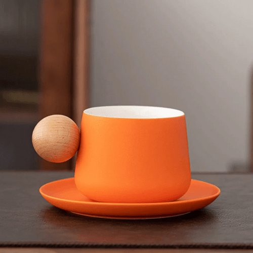 Ceramic Mug & Saucer Set