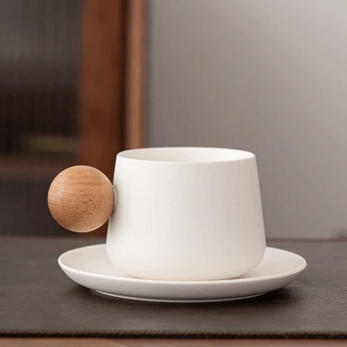 Ceramic Mug & Saucer Set