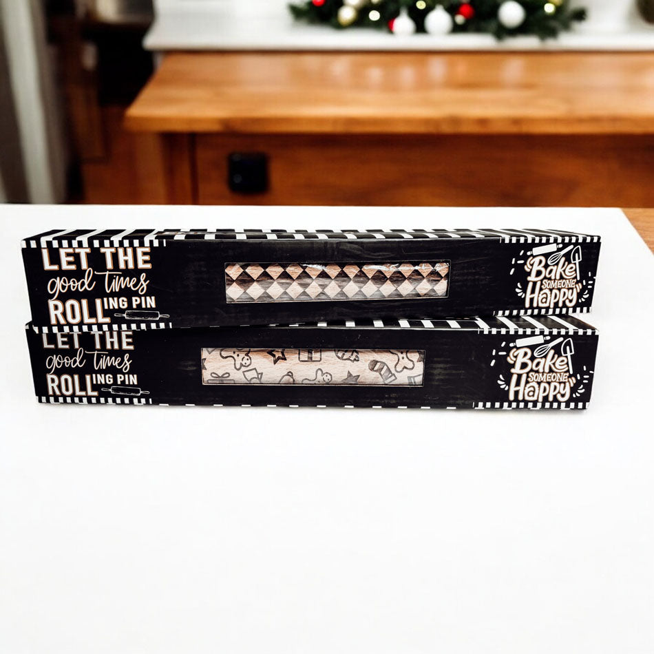 Courtly Check Rolling Pin - The Ultimate Holiday Baking Treat! - The Gift Shop