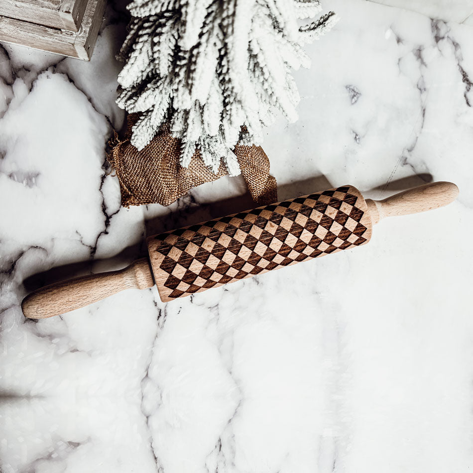 Courtly Check Rolling Pin - The Ultimate Holiday Baking Treat! - The Gift Shop