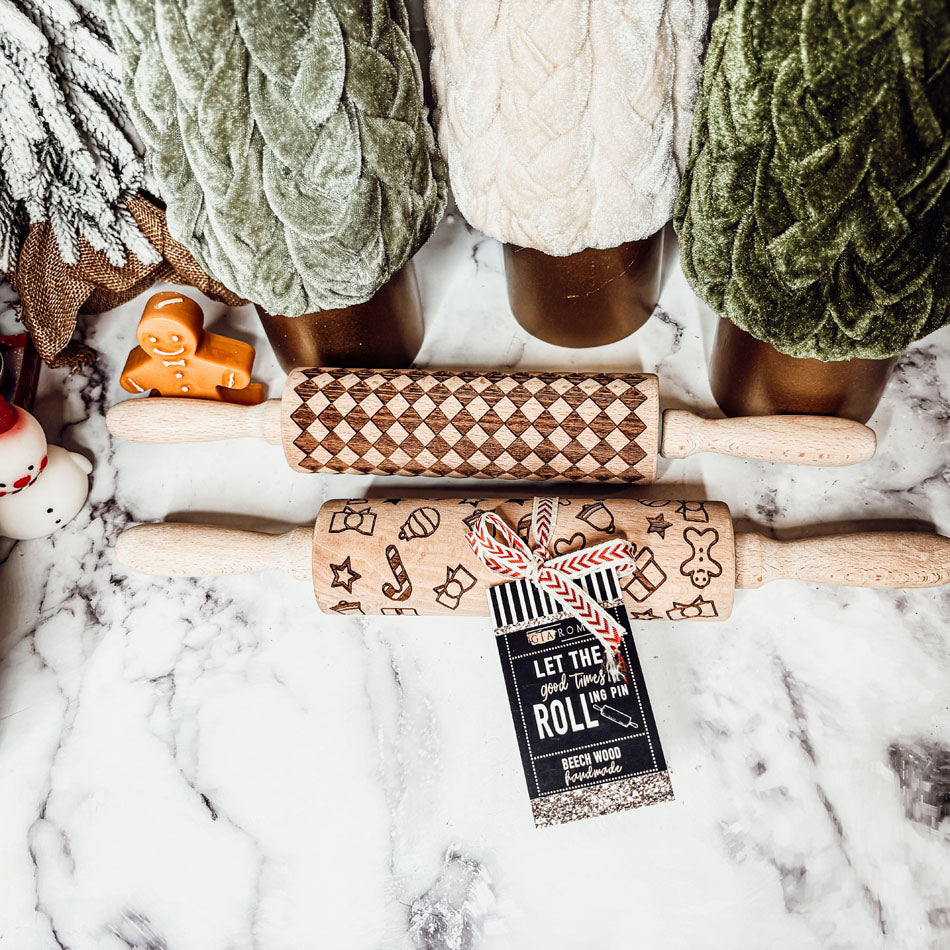 Courtly Check Rolling Pin - The Ultimate Holiday Baking Treat! - The Gift Shop