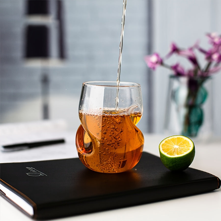 1pc Japanese Cocktail Glass, Insulated Twisted Design - The Gift Shop