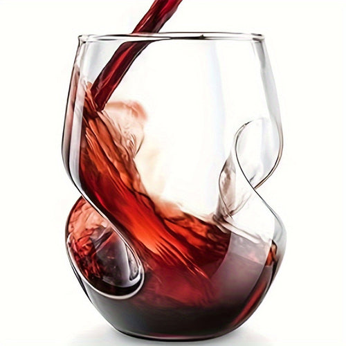 1pc Japanese Cocktail Glass, Insulated Twisted Design - The Gift Shop