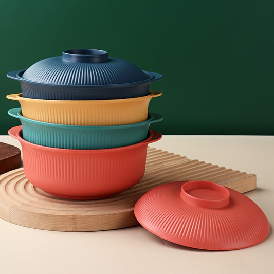 Japanese Style Casserole Bowl Set with Lid and Spoon - The Gift Shop