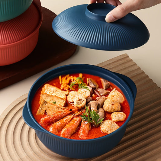 Japanese Style Casserole Bowl Set with Lid and Spoon - The Gift Shop