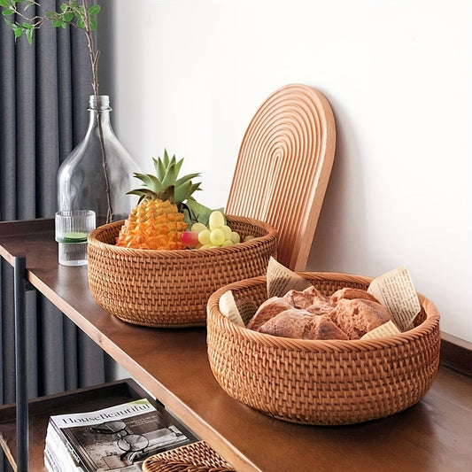 Handwoven Rattan Decorative Woven Baskets Set - The Gift Shop