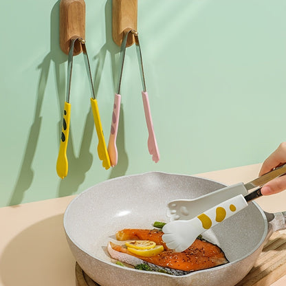 Paw-sitively Adorable: Cute Cat Paw Stainless Steel Food Tongs - The Gift Shop