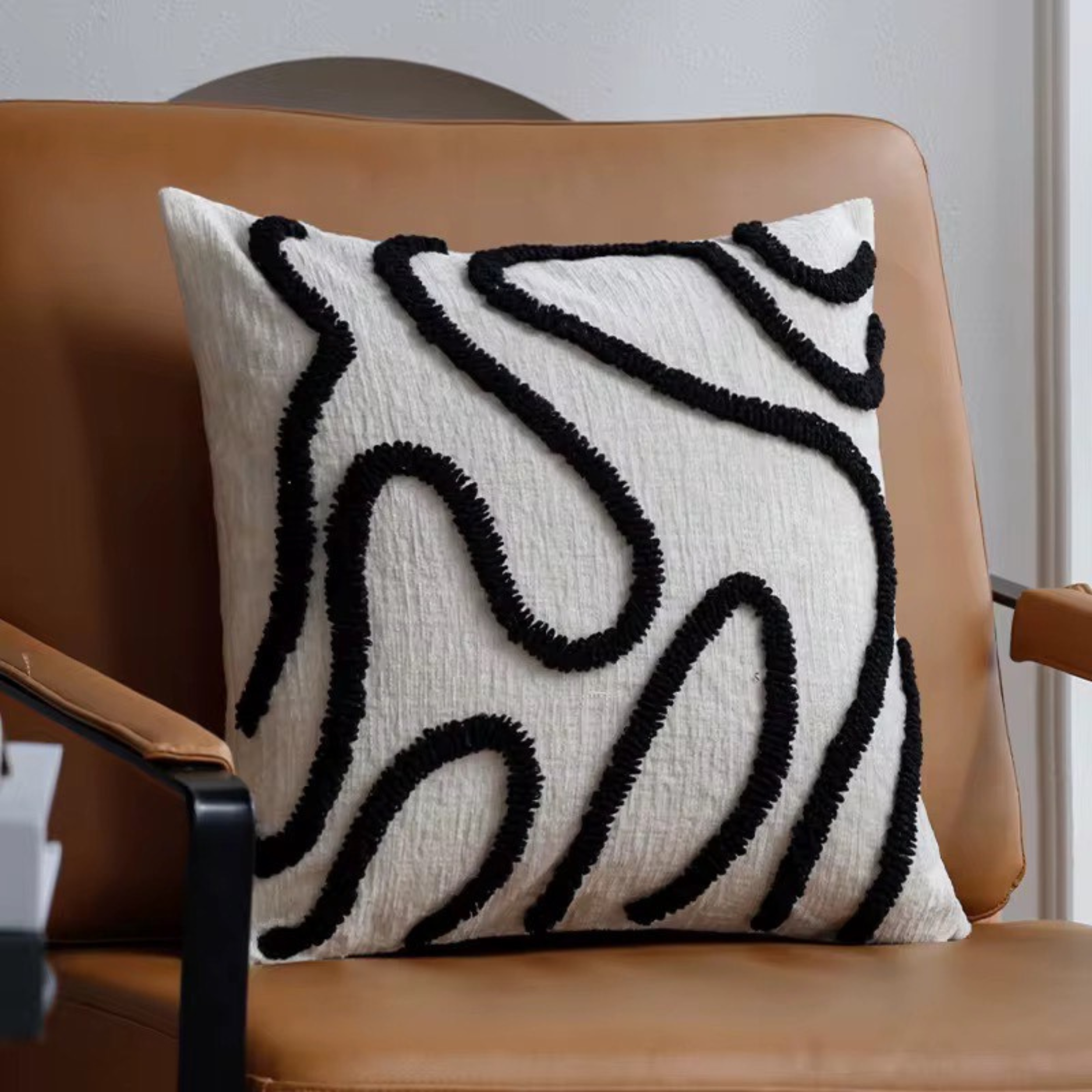 Modern Eclectic Throw Pillow Cover, 18x18 inch - The Gift Shop