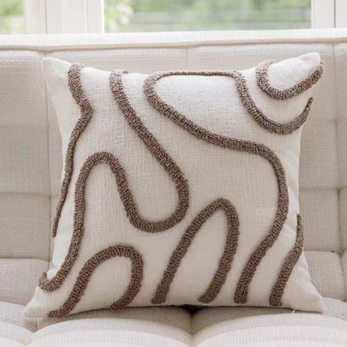 Modern Eclectic Throw Pillow Cover, 18x18 inch - The Gift Shop