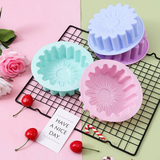 2pcs Silicone Sunflower Cake Mold High Temperature Resistant Baking - The Gift Shop