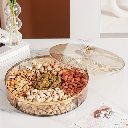 Clear Amber Candy Server with Lid – Thoughtful Gift from The Gift Shop UAE