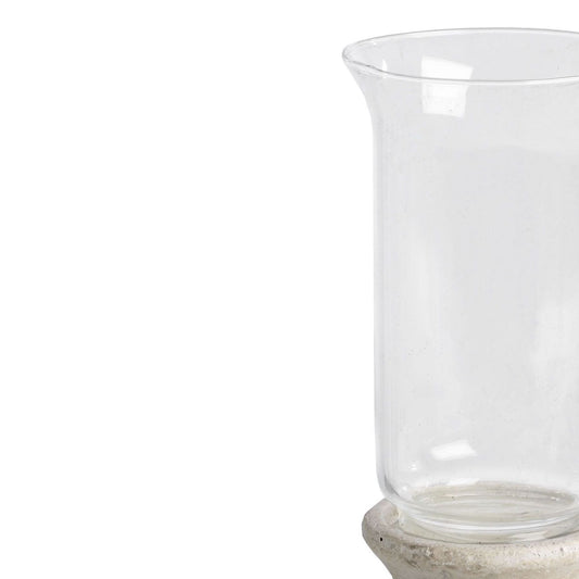Stone Based Hurricane Lantern - The Gift Shop
