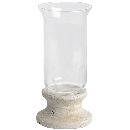 Stone Based Hurricane Lantern - The Gift Shop