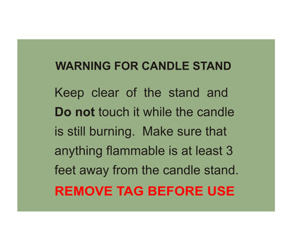Crescent Candle Stand – Metal Half-Moon Tealight Holder