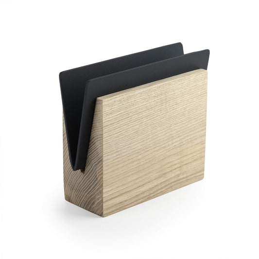 Modern Wooden & Metal Napkin Holder – Minimalist & Versatile - The Gift Shop