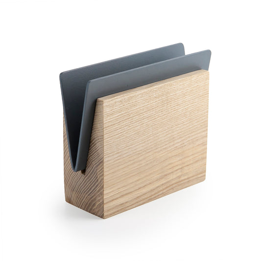 Modern Wooden & Metal Napkin Holder – Minimalist & Versatile - The Gift Shop