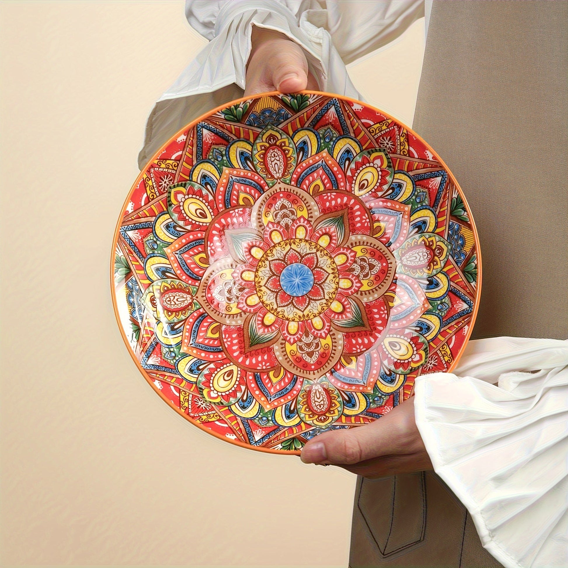 Boho Ceramic Dinner Plates – A Splash of Color for Every Meal! - The Gift Shop