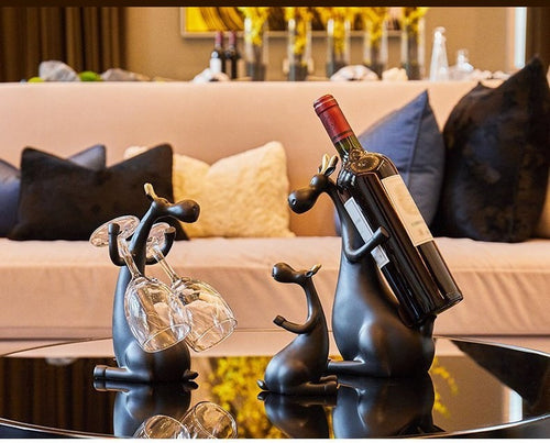 Decorative Resin Wine & Glass Holder – Thoughtful Gift from The Gift Shop UAE