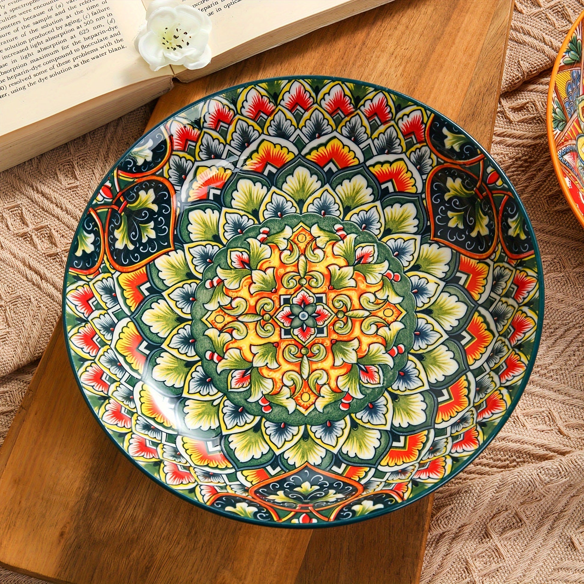 Boho Ceramic Dinner Plates – A Splash of Color for Every Meal! - The Gift Shop