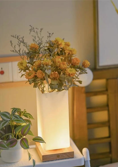 Dimmable Flower Vase Table Lamp