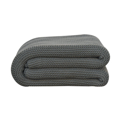 Double Olive Green Knit Throw – Thoughtful Gift from The Gift Shop UAE