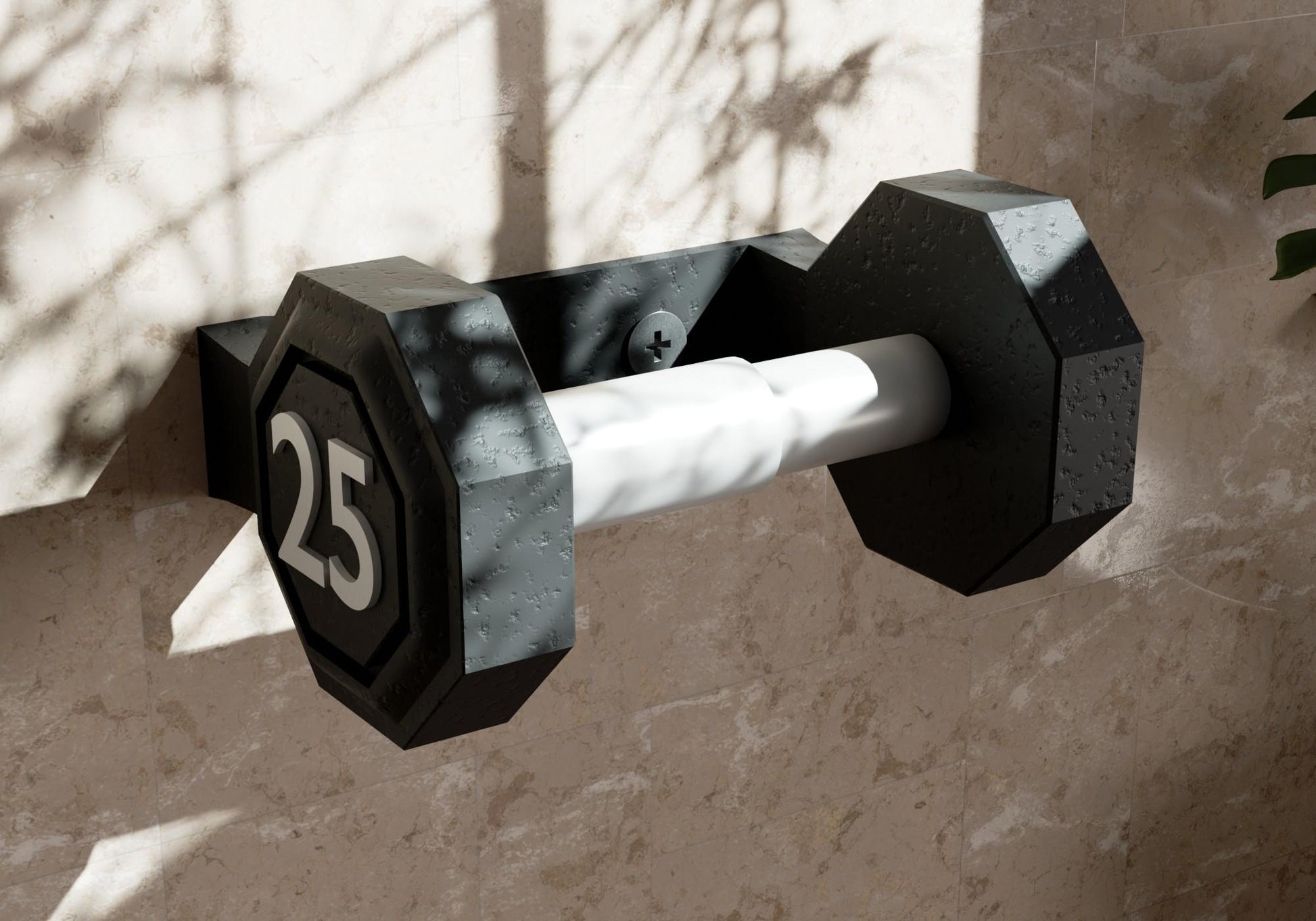 Dumbbell - Inspired Toilet Roll Holder – Thoughtful Gift from The Gift Shop UAE
