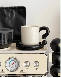 Black Question Mark with Saucer