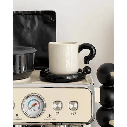 !? Emoji Ceramic Mug & Saucer Set – Thoughtful Gift from The Gift Shop UAE