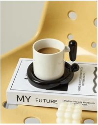Black Exclamation Mark with Saucer