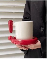 Red Exclamation Mark with Saucer