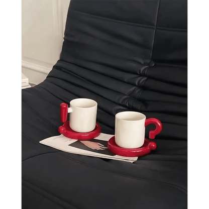 !? Emoji Ceramic Mug & Saucer Set – Thoughtful Gift from The Gift Shop UAE