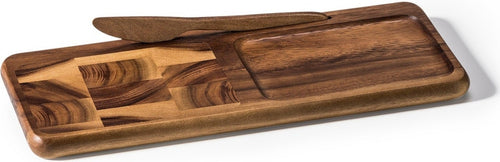 End Grain Cheese Board with Knife – Thoughtful Gift from The Gift Shop UAE