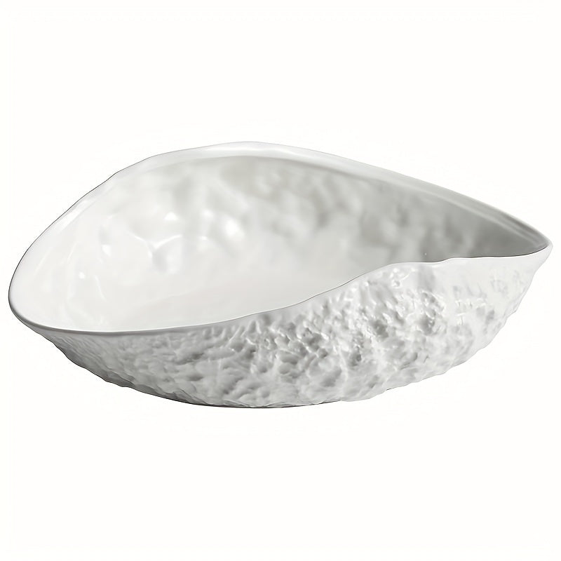 Elegant Shell-Shaped Ceramic Dish