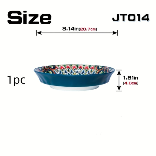 Boho Ceramic Dinner Plates – A Splash of Color for Every Meal! - The Gift Shop