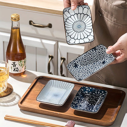 Boho Ceramic Sushi & Dessert Plates – Set of 4 🍣✨ - The Gift Shop