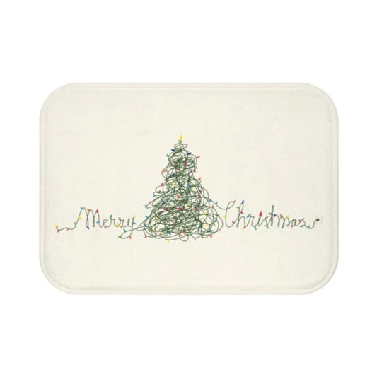 Festive Christmas Tree Bath Mat - The Gift Shop