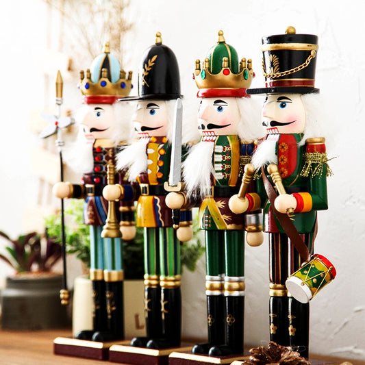 Decorative Figures - Wooden Nutcracker (Set of 4) - The Gift Shop