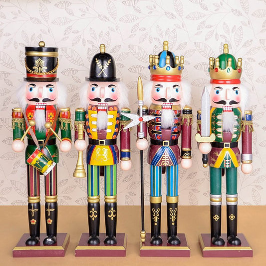 Decorative Figures - Wooden Nutcracker (Set of 4) - The Gift Shop