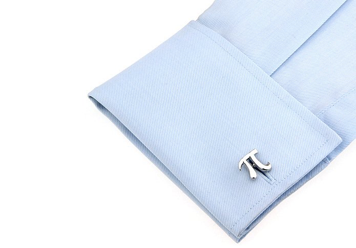 Pi π Math Cufflinks - A Perfect Blend of Style and Geek Chic! - The Gift Shop