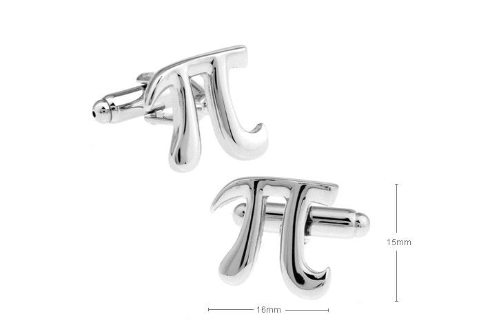 Pi π Math Cufflinks - A Perfect Blend of Style and Geek Chic! - The Gift Shop